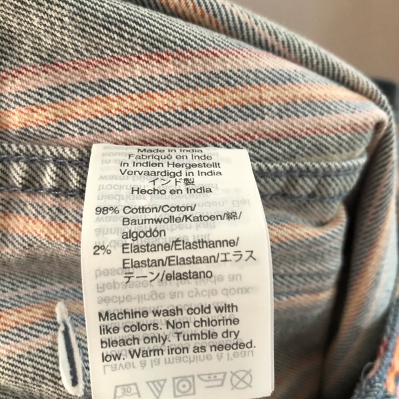 Madewell Rainbow Striped Emmett High Waist Shorts - Picture 6 of 6